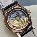 GR Factory Patek Philippe Annual Calendar 5205R-011 40mm Rose Gold Leather Strap Green Dial