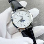 GR Factory Patek Philippe Annual Calendar 5396G-011 38.5mm White Gold Leather Strap Silver Dial
