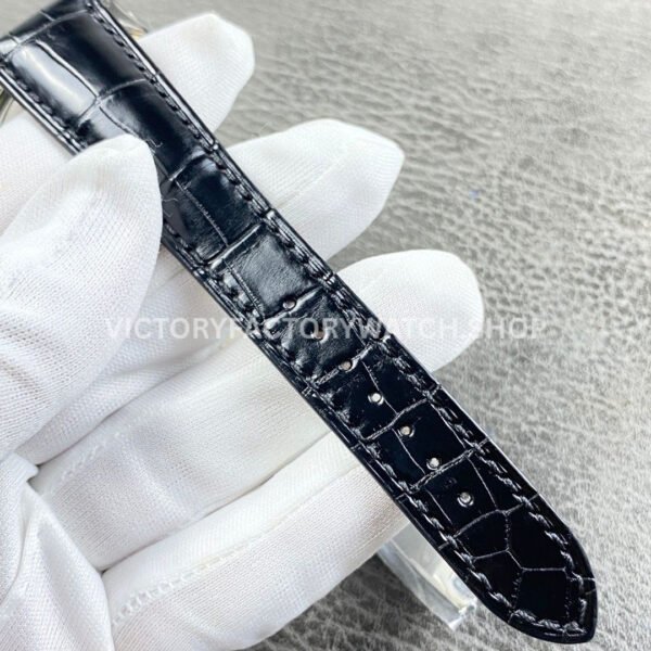 GR Factory Patek Philippe Annual Calendar 5396G-011 38.5mm White Gold Leather Strap Silver Dial