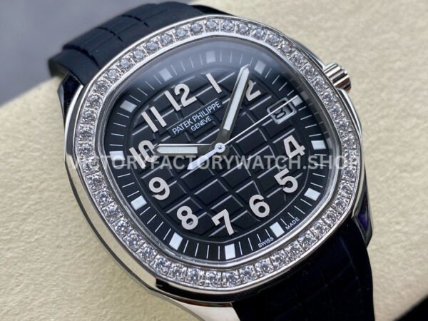 GR Factory Patek Philippe Aquanaut 5267/200A-001 38.8mm Steel Black Rubber Strap Black Dial