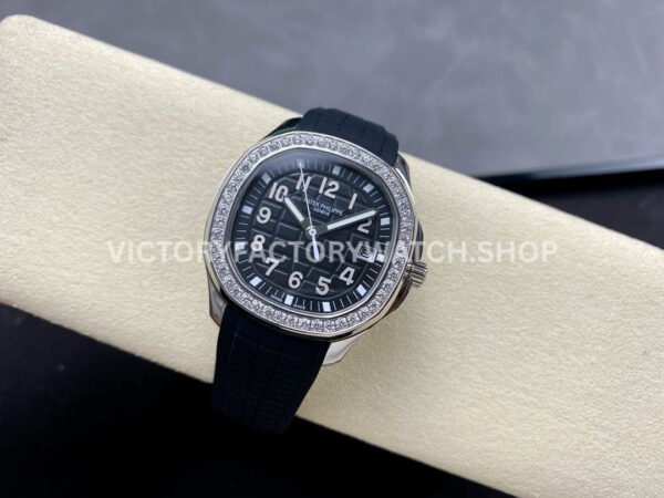 GR Factory Patek Philippe Aquanaut 5267/200A-001 38.8mm Steel Black Rubber Strap Black Dial