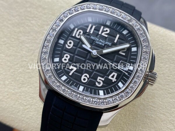 GR Factory Patek Philippe Aquanaut 5267/200A-001 38.8mm Steel Black Rubber Strap Black Dial