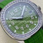 GR Factory Patek Philippe Aquanaut 5267/200A-011 38.8mm Steel Green Rubber Strap Green Dial
