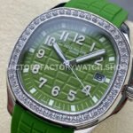 GR Factory Patek Philippe Aquanaut 5267/200A-011 38.8mm Steel Green Rubber Strap Green Dial