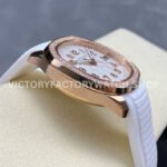 GR Factory Patek Philippe Aquanaut 5268/200R-001 38.8mm Rose Gold White Rubber Strap White Dial