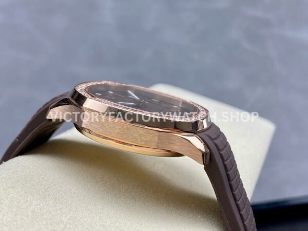 GR Factory Patek Philippe Aquanaut 5268/200R-010 38.8mm Rose Gold Brown Rubber Strap Brown Dial