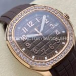 GR Factory Patek Philippe Aquanaut 5268/200R-010 38.8mm Rose Gold Brown Rubber Strap Brown Dial