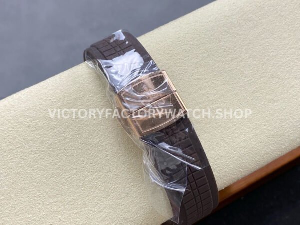 GR Factory Patek Philippe Aquanaut 5268/200R-010 38.8mm Rose Gold Brown Rubber Strap Brown Dial