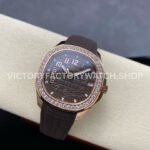 GR Factory Patek Philippe Aquanaut 5268/200R-010 38.8mm Rose Gold Brown Rubber Strap Brown Dial