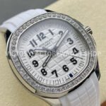 GR Factory Patek Philippe Aquanaut 5269/200-001 38.8mm White Gold White Rubber Strap Arabic Numerals White Dial