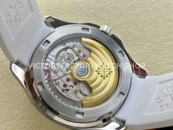 GR Factory Patek Philippe Aquanaut 5269/200-001 38.8mm White Gold White Rubber Strap Arabic Numerals White Dial
