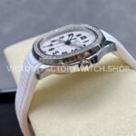 GR Factory Patek Philippe Aquanaut 5269/200-001 38.8mm White Gold White Rubber Strap Arabic Numerals White Dial