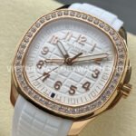 GR Factory Patek Philippe Aquanaut 5269/200R-001 38.8mm Rose Gold White Rubber Strap Arabic Numerals White Dial