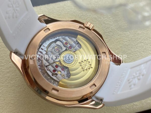 GR Factory Patek Philippe Aquanaut 5269/200R-001 38.8mm Rose Gold White Rubber Strap Arabic Numerals White Dial