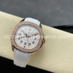 GR Factory Patek Philippe Aquanaut 5269/200R-001 38.8mm Rose Gold White Rubber Strap Arabic Numerals White Dial
