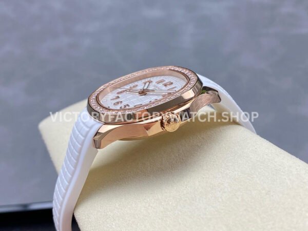 GR Factory Patek Philippe Aquanaut 5269/200R-001 38.8mm Rose Gold White Rubber Strap Arabic Numerals White Dial