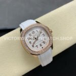 GR Factory Patek Philippe Aquanaut 5269/200R-001 38.8mm Rose Gold White Rubber Strap Arabic Numerals White Dial