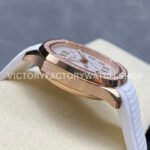 GR Factory Patek Philippe Aquanaut 5269/200R-001 38.8mm Rose Gold White Rubber Strap Arabic Numerals White Dial
