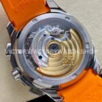 GR Factory Patek Philippe Aquanaut 5968A-001 42.2mm Steel Orange Rubber Strap Black Dial