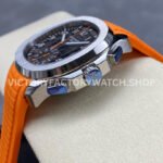 GR Factory Patek Philippe Aquanaut 5968A-001 42.2mm Steel Orange Rubber Strap Black Dial