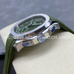 GR Factory Patek Philippe Aquanaut 5968G-010 42.2mm Steel Green Rubber Strap Green Dial (6) GR Factory Patek Philippe Aquanaut 5968G-010 42.2mm Steel Green Rubber Strap Green Dial