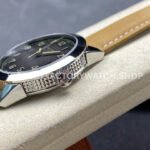 GR Factory Patek Philippe Calatrava 5226G-001 40mm White Gold Brown Leather Strap Arabic Numerals Black Dial