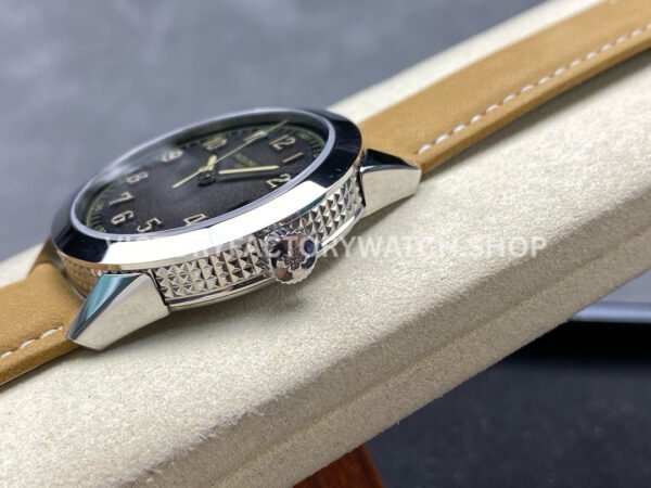GR Factory Patek Philippe Calatrava 5226G-001 40mm White Gold Brown Leather Strap Arabic Numerals Black Dial