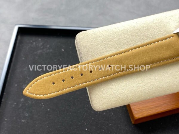 GR Factory Patek Philippe Calatrava 5226G-001 40mm White Gold Brown Leather Strap Arabic Numerals Black Dial