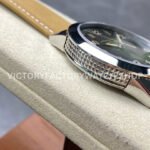 GR Factory Patek Philippe Calatrava 5226G-001 40mm White Gold Brown Leather Strap Arabic Numerals Black Dial