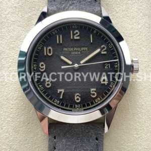 GR Patek Philippe Calatrava 5226G-001 grey dial calf skin strap