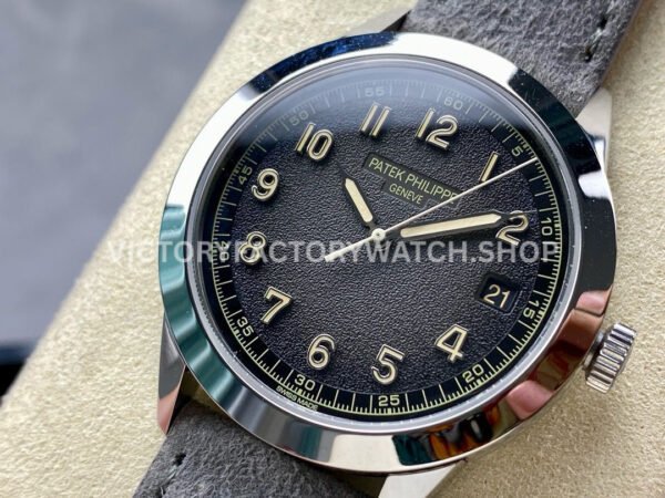 GR Factory Patek Philippe Calatrava 5226G-001 40mm White Gold Calf Skin Strap Arabic Numerals Grey Dial