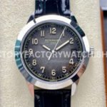 GR Patek Philippe Calatrava 5226G-001 black dial leather strap