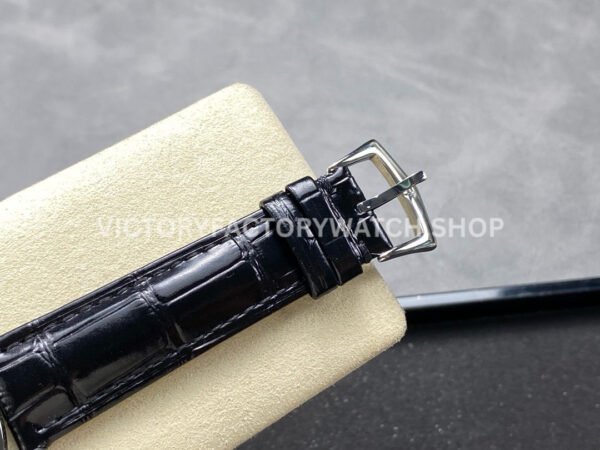 GR Factory Patek Philippe Calatrava 5226G-001 40mm White Gold Leather Strap Arabic Numerals Black Dial