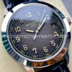 GR Factory Patek Philippe Calatrava 5226G-001 40mm White Gold Leather Strap Arabic Numerals Black Dial