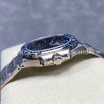 GR Factory Patek Philippe Emerald Nautilus 5711-111P-001 35.2mm Full Platinum Gray Dial (7) GR Factory Patek Philippe Emerald Nautilus 5711/111P-001 35.2mm Full Platinum Blue Diamond Bezel Gray Dial