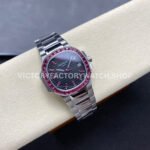 GR Factory Patek Philippe Emerald Nautilus 5711-112P-001 35.2mm Full Platinum Red Diamond Bezel Black Dial