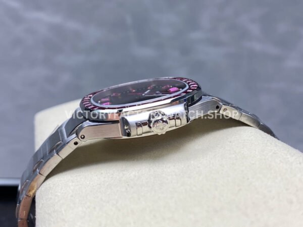 GR Factory Patek Philippe Emerald Nautilus 5711-112P-001 35.2mm Full Platinum Red Diamond Bezel Black Dial