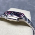 GR Factory Patek Philippe Emerald Nautilus 5711-112P-001 35.2mm Full Platinum Red Diamond Bezel Black Dial