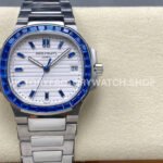 GR Emerald Nautilus 5711 113P white dial blue diamond bezel