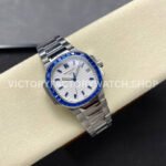 GR Factory Patek Philippe Emerald Nautilus 5711/113P 35.2mm Full Platinum Blue Diamond White Dial