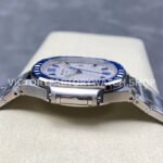 GR Factory Patek Philippe Emerald Nautilus 5711/113P 35.2mm Full Platinum Blue Diamond White Dial