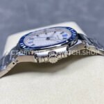 GR Factory Patek Philippe Emerald Nautilus 5711/113P 35.2mm Full Platinum Blue Diamond White Dial