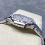 GR Factory Patek Philippe Emerald Nautilus 5711/110P-010 35.2mm Full Platinum Diamond Bezel White Dial