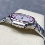 GR Factory Patek Philippe Emerald Nautilus 5711/112P-010 35.2mm Full Platinum Ruby Diamond Bezel White Dial