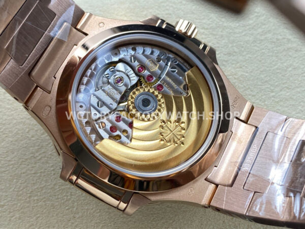 GR Factory Patek Philippe Emerald Nautilus 5723/112R-001 35.2mm Full Rose Gold Ruby Diamond Black Dial