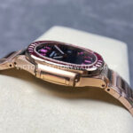 GR Factory Patek Philippe Emerald Nautilus 5723/112R-001 35.2mm Full Rose Gold Ruby Diamond Black Dial