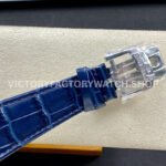 GR Factory Patek Philippe Nautilus 5712G 40mm White Gold Leather Strap Diamond Bezel Grey Dial