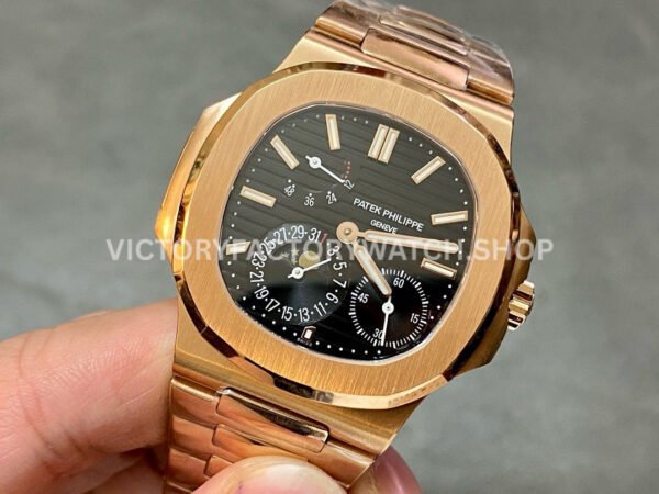 GR Factory Patek Philippe Nautilus 5712R 40mm Full Rose Gold Black Dial