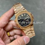GR Factory Patek Philippe Nautilus 5712R 40mm Full Rose Gold Black Dial