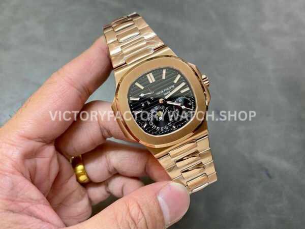 GR Factory Patek Philippe Nautilus 5712R 40mm Full Rose Gold Black Dial